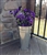 French Flower Bucket - 13" Galvanized