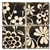 Black & White Flower Marble Coasters